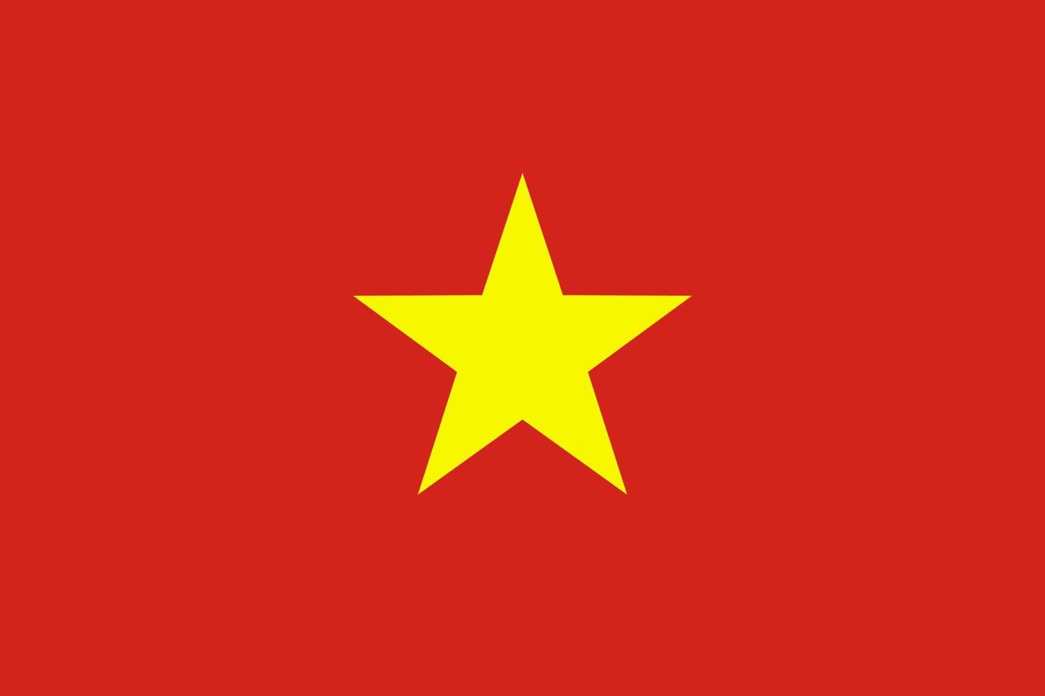 Vietnamese flag vector icon. The flag of Vietnam.