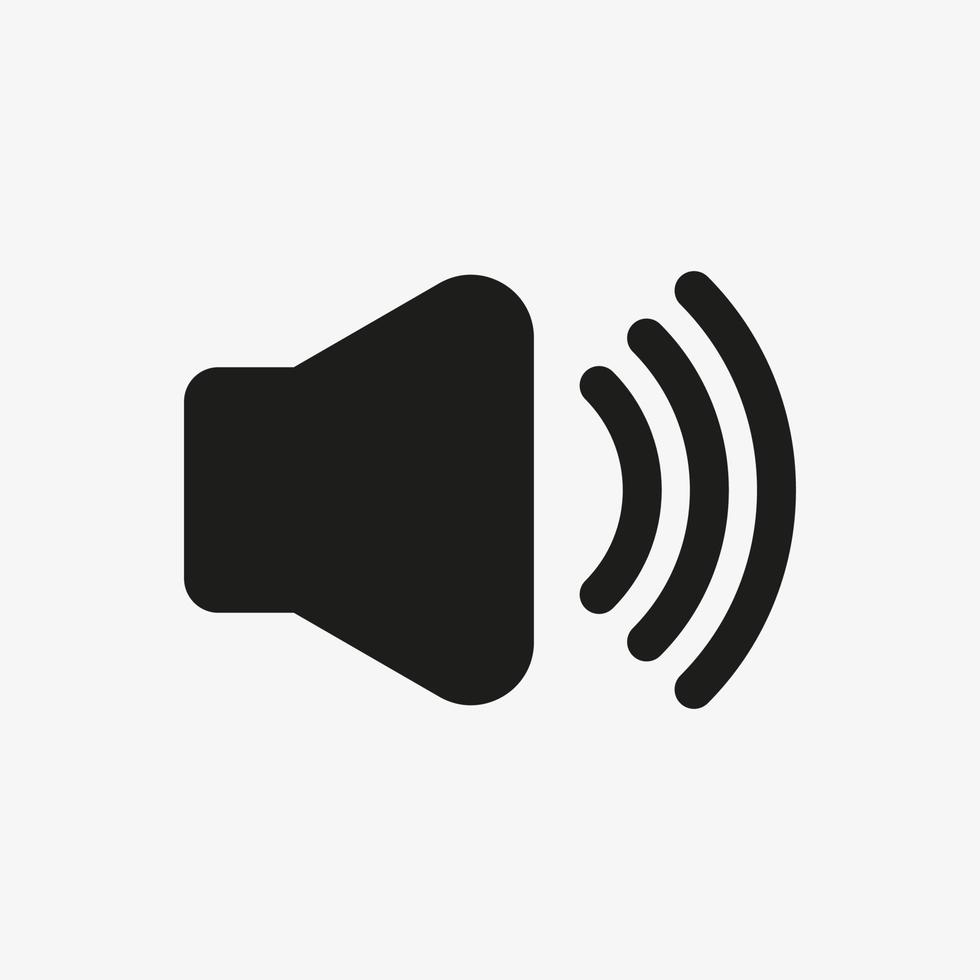 Speaker icon. Sound symbol. Volume icon. vector