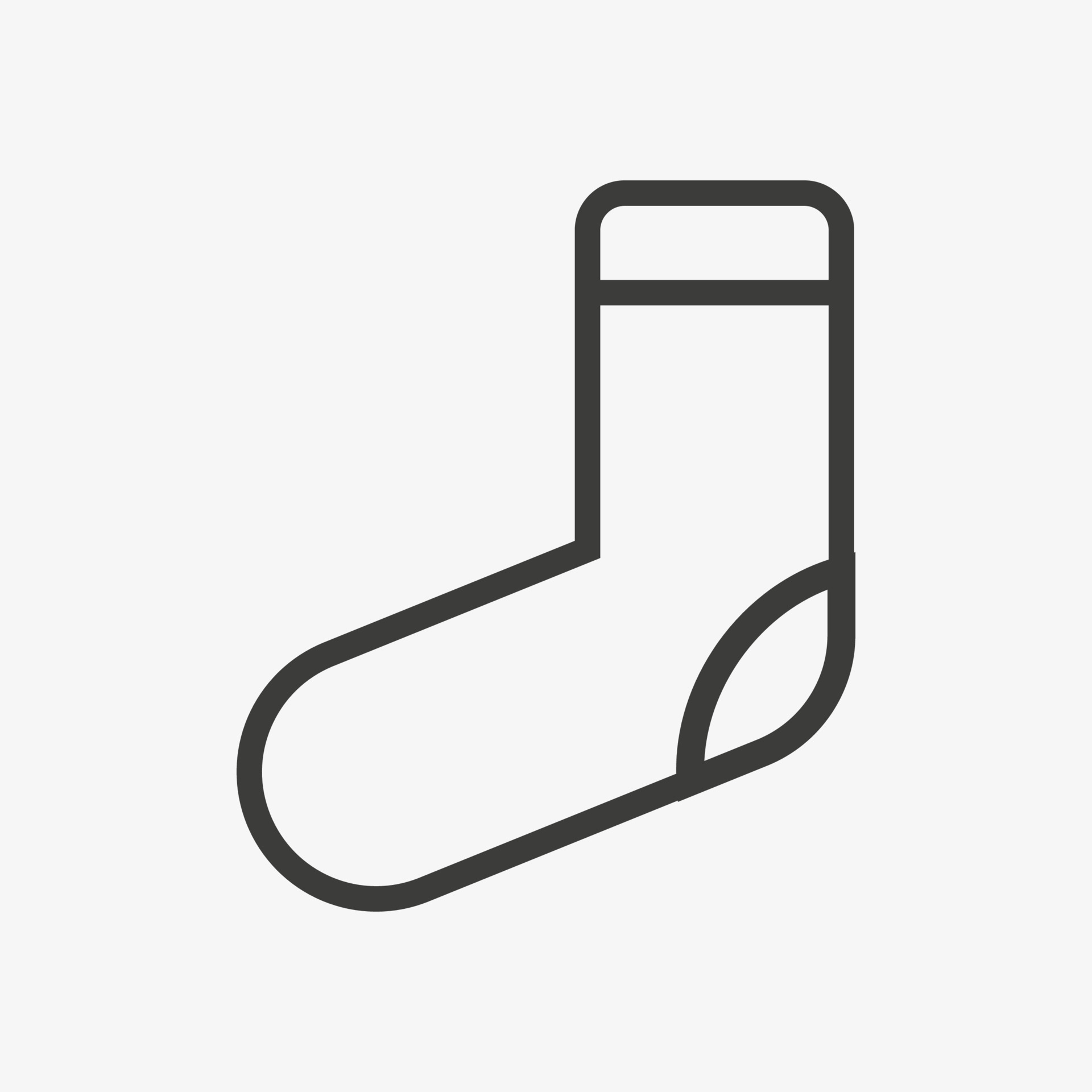 Sock outline icon. Vector illustration. 5568195 Vector Art at Vecteezy