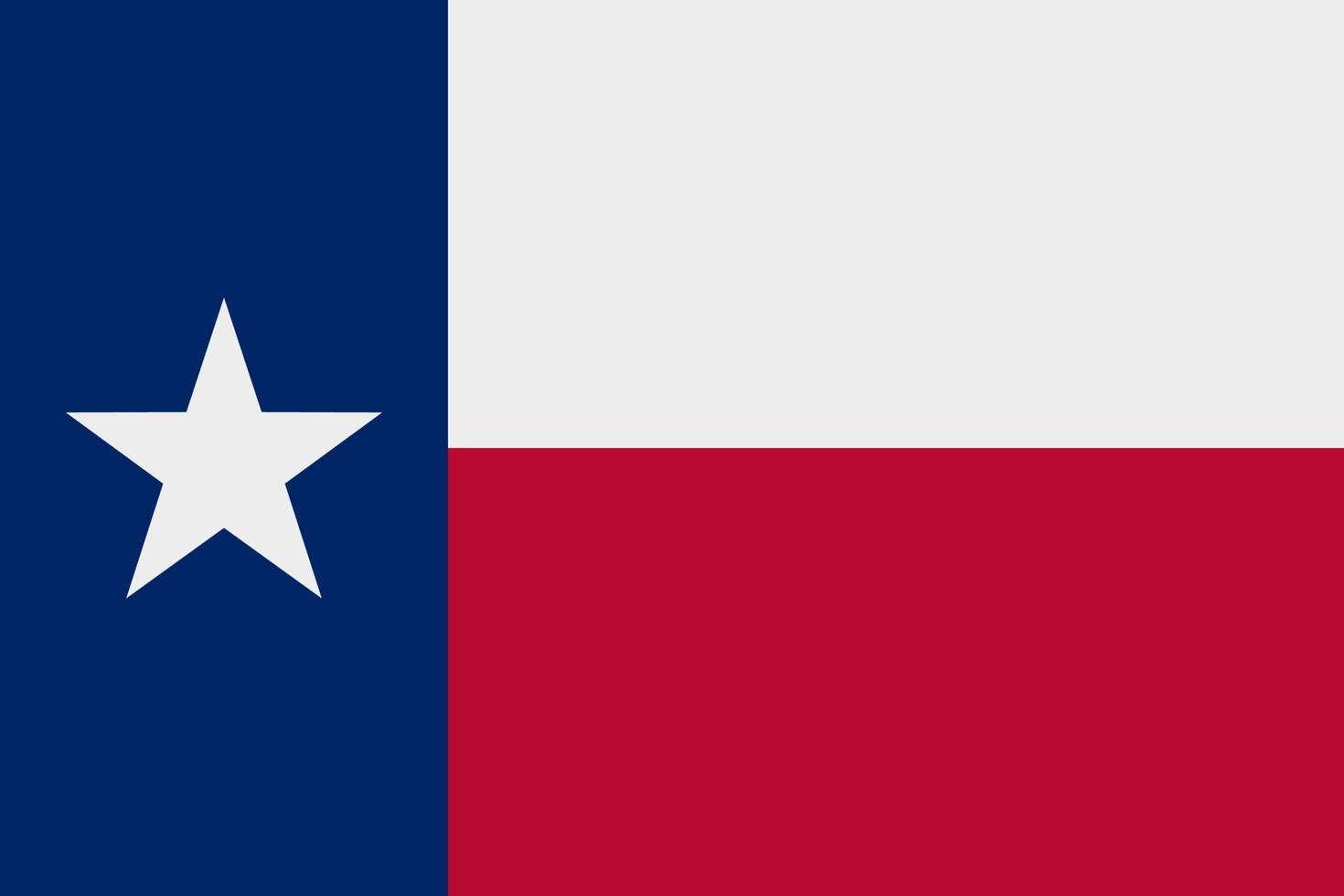 The flag of Texas vector illustration.