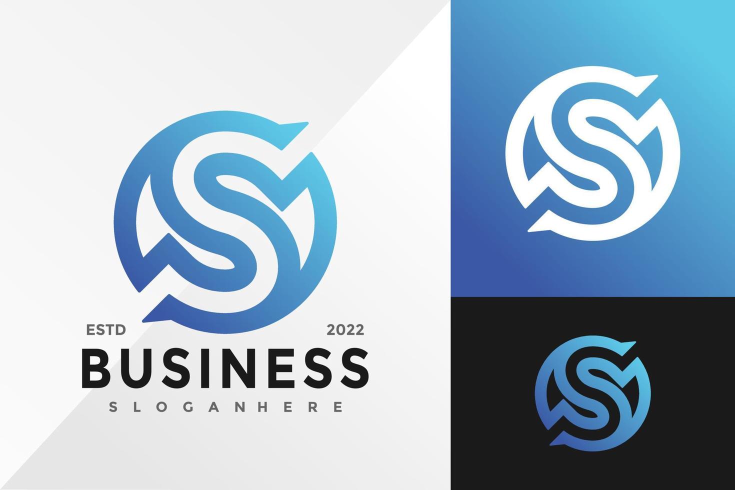 Letter S Business Company Logo Design Vector illustration template