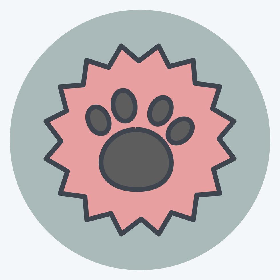 Stamp Icon in trendy color mate style isolated on soft blue background vector