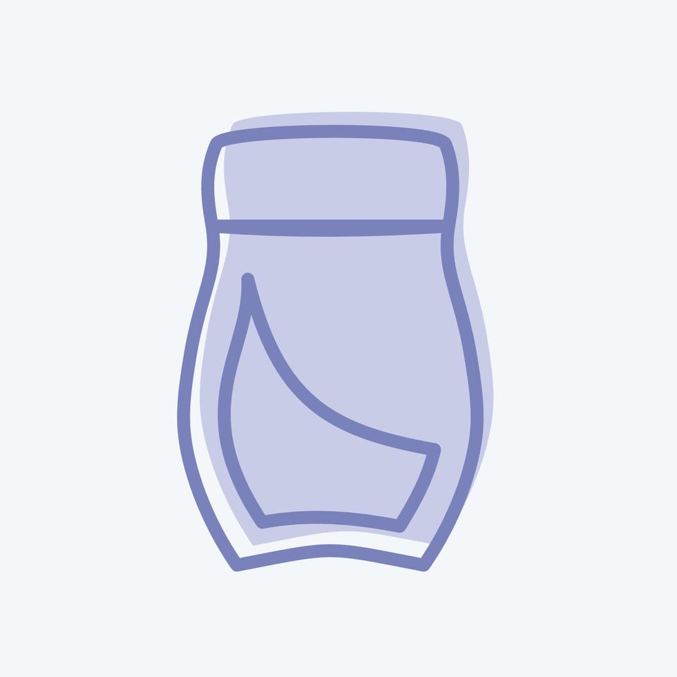Coffee bottle Icon in trendy two tone style isolated on soft blue background vector