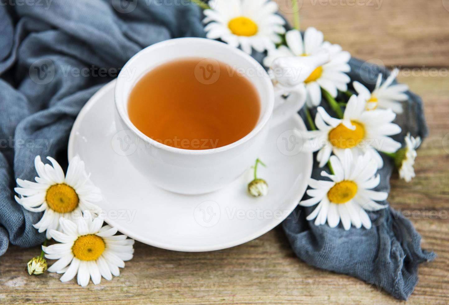 Cup of herbal tea photo