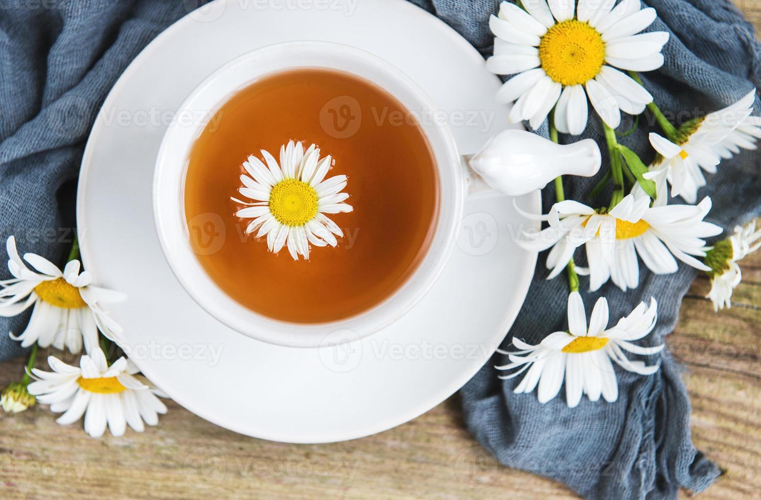 taza de té de hierbas foto