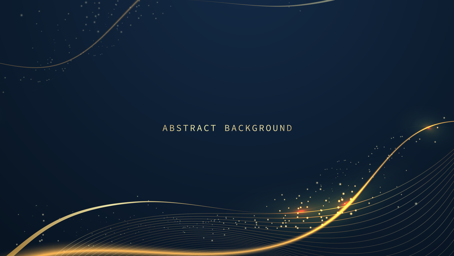 Modern luxury abstract background with golden line elements glowing  pattern. Elegant curve geometric shapes on dark blue background. Vector  illustration for design 5569276 Vector Art at Vecteezy