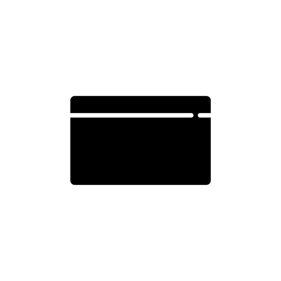 Credit Card, Payment Solid Icon Vector Illustration Logo Template. Suitable For Many Purposes.