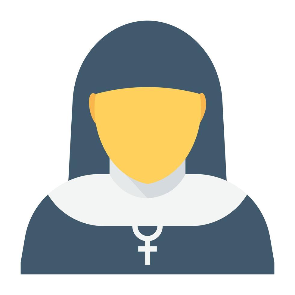 Trendy Nun Concepts vector