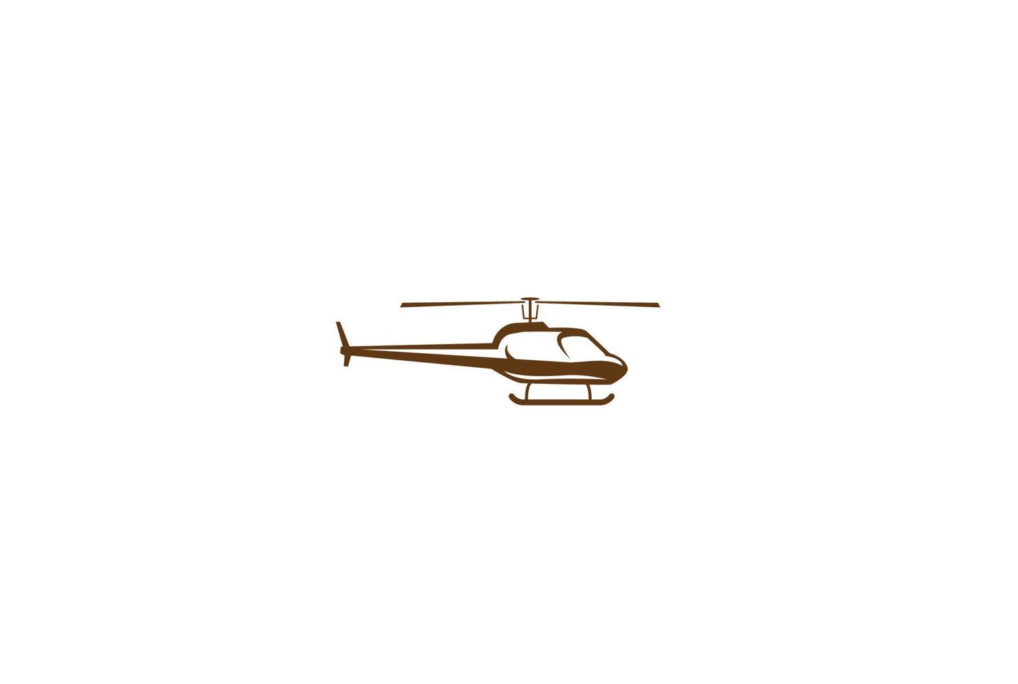 Vintage Retro Helicopter Badge Stamp for Army Military or Rescue Logo Design vector