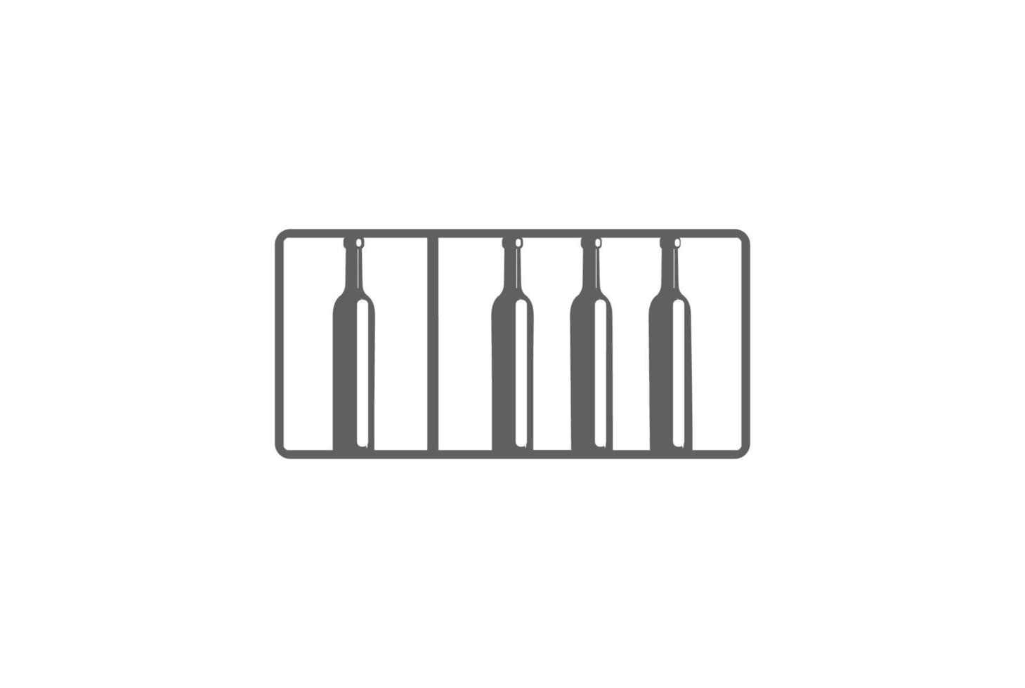 piano de música con vino cerveza whisky para vector de diseño de logotipo de bar