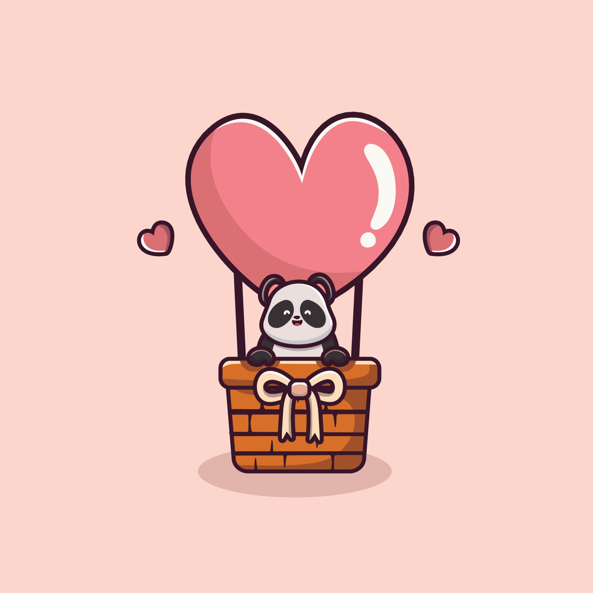 Cute panda with heart balloon cartoon. Valentine's day panda bear in rising hot air love balloon vector illustration 5570794 Vector Art at Vecteezy Cute panda with heart balloon cartoon. Valentine's day panda bear in rising hot air love balloon vector illustration 5570794 Vector Art at Vecteezy