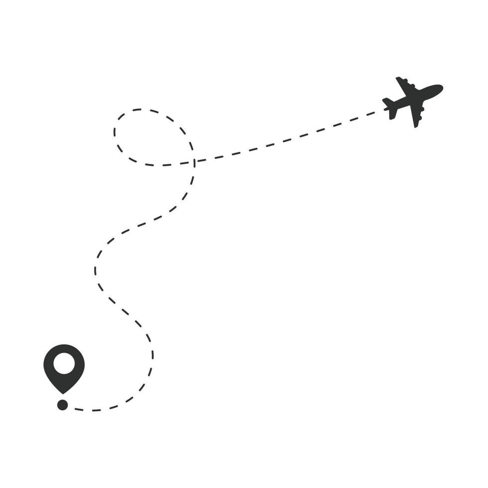 plane travel route Pin on the world map travel travel ideas vector