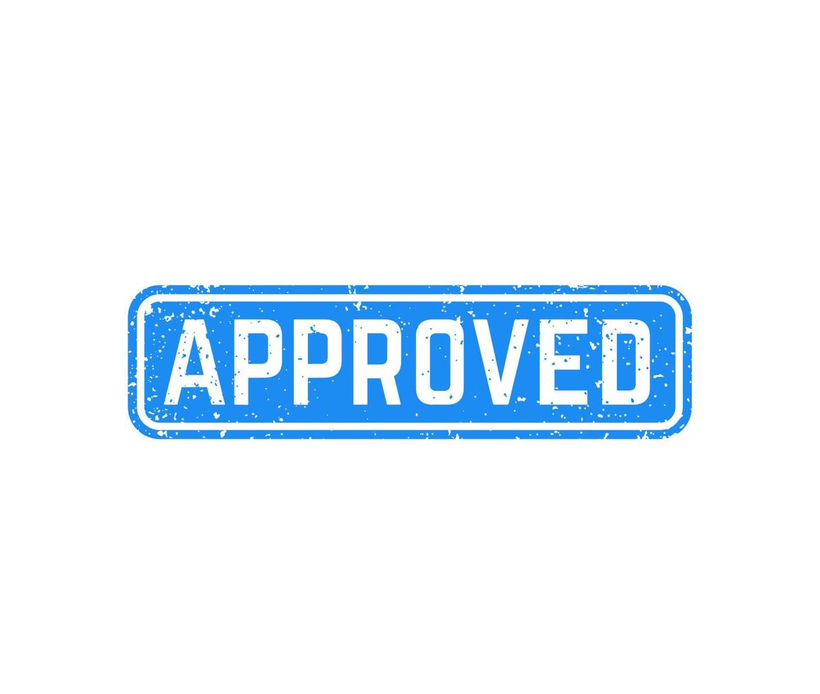 approved stamp on white vector