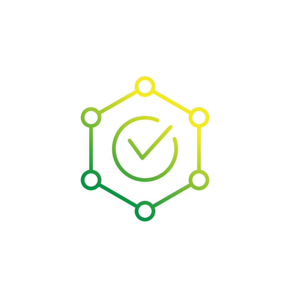 integrity icon, line vector