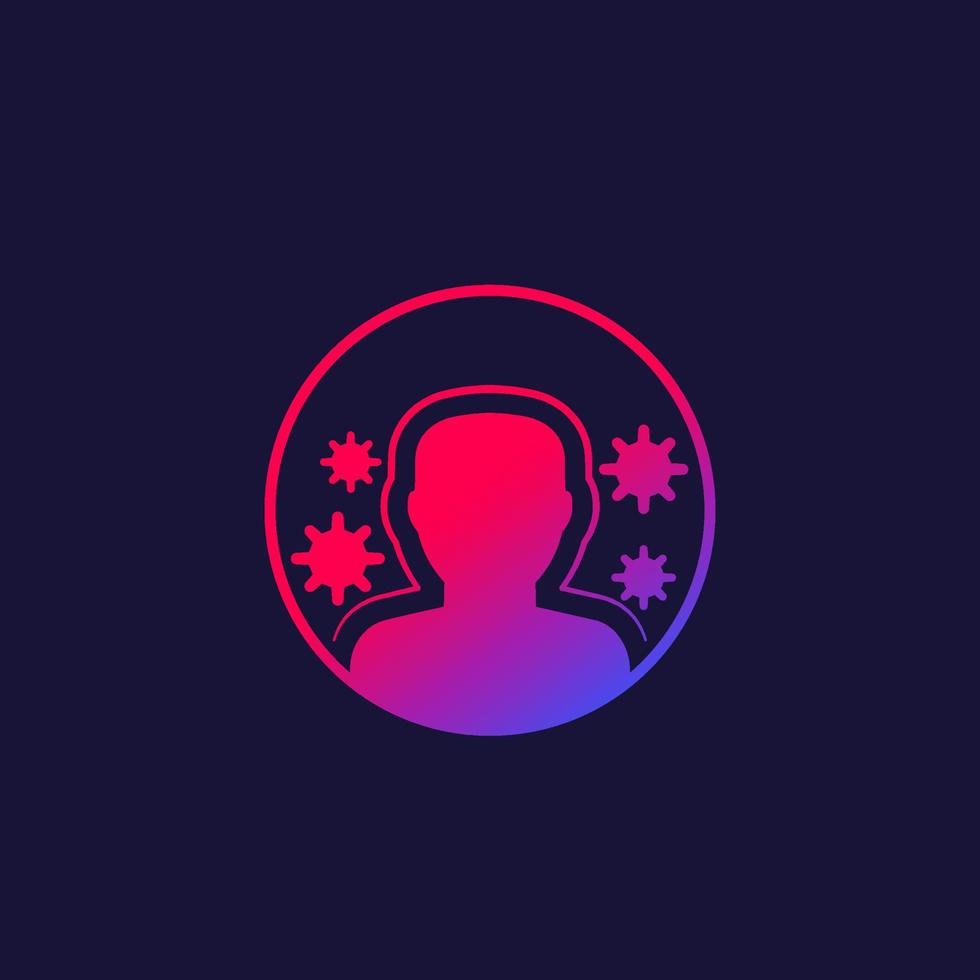 immune system, immunity icon vector