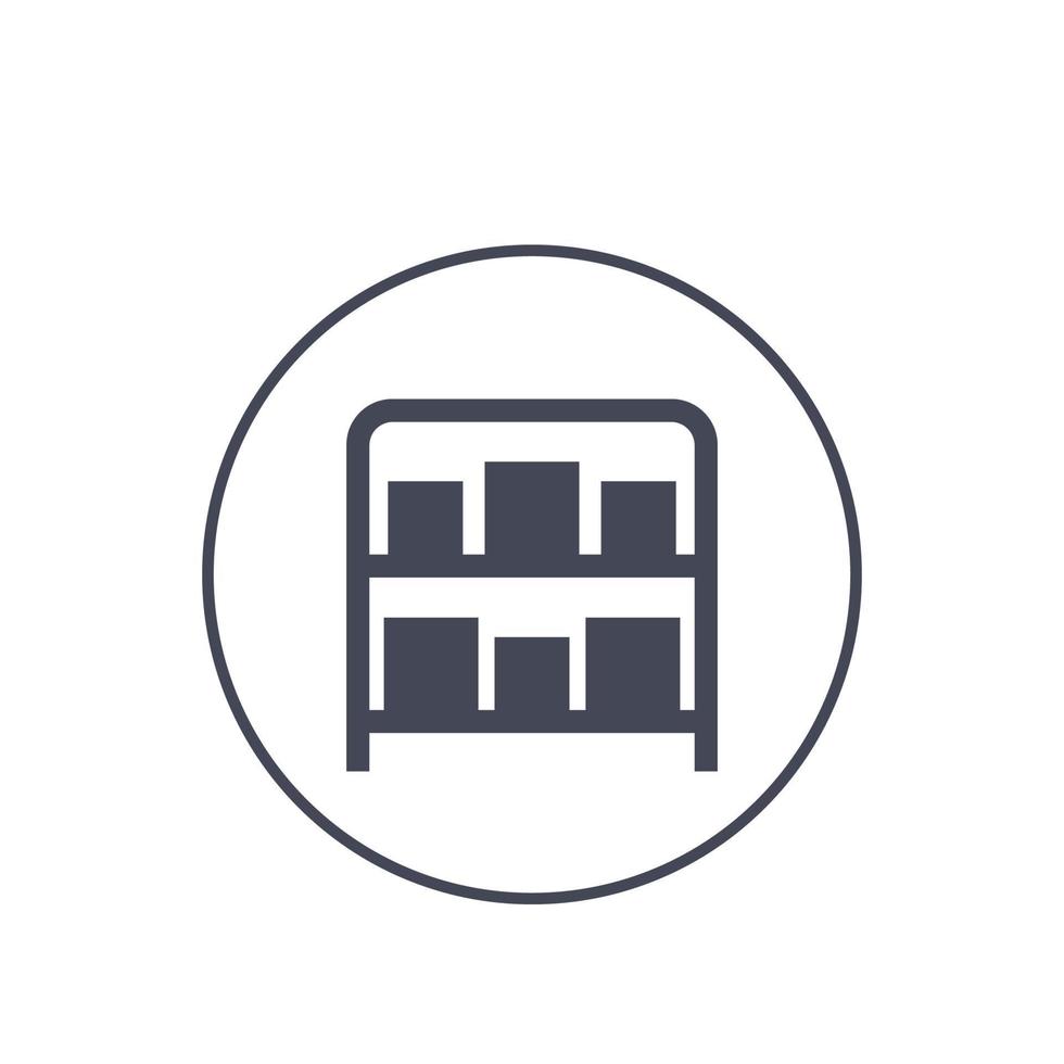 inventory, warehouse icon vector