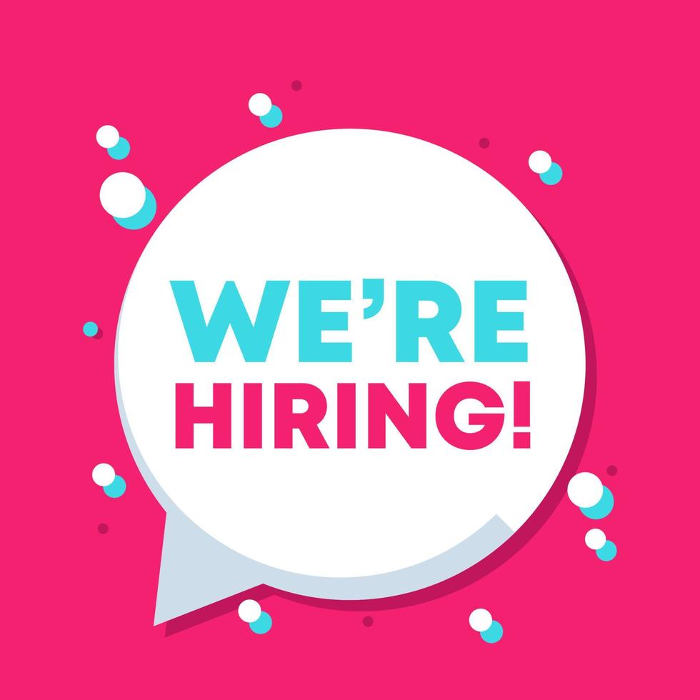 We are hiring banner design for web, square format vector