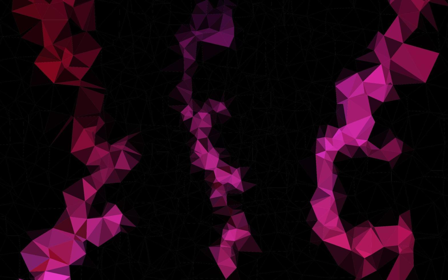 Dark Pink vector blurry triangle texture.