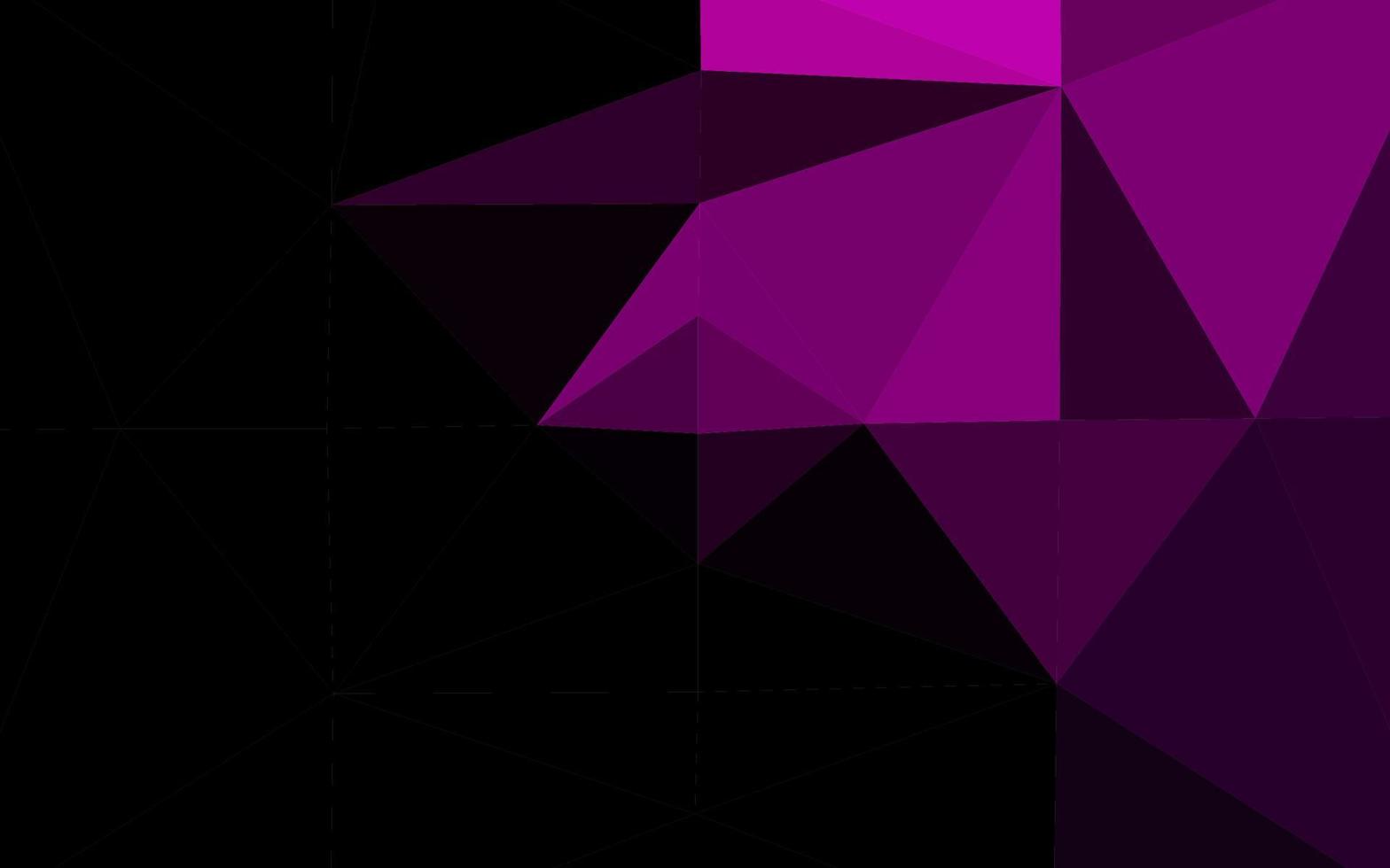 Dark Purple vector abstract polygonal layout.