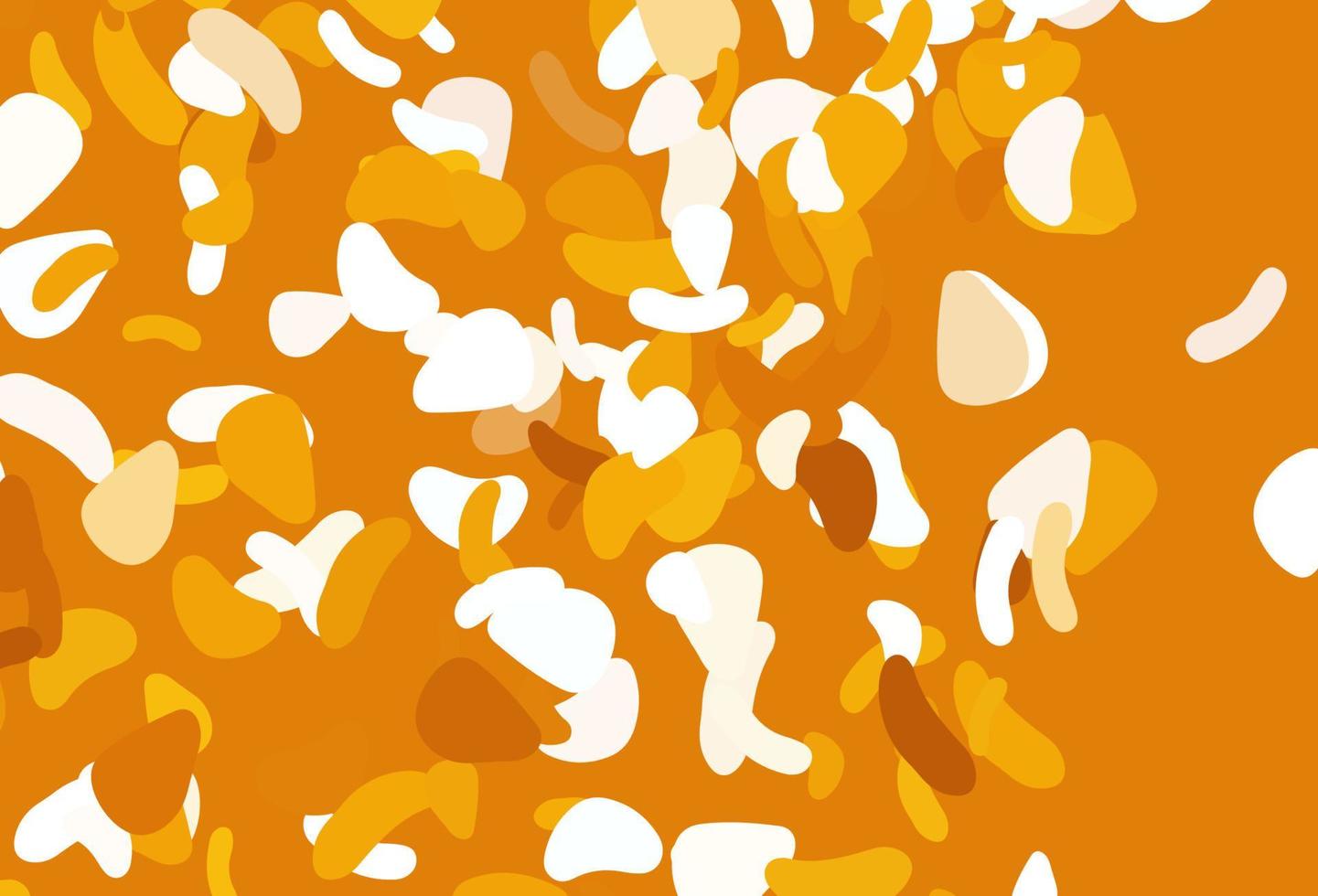 Light yellow, orange vector pattern with chaotic shapes.