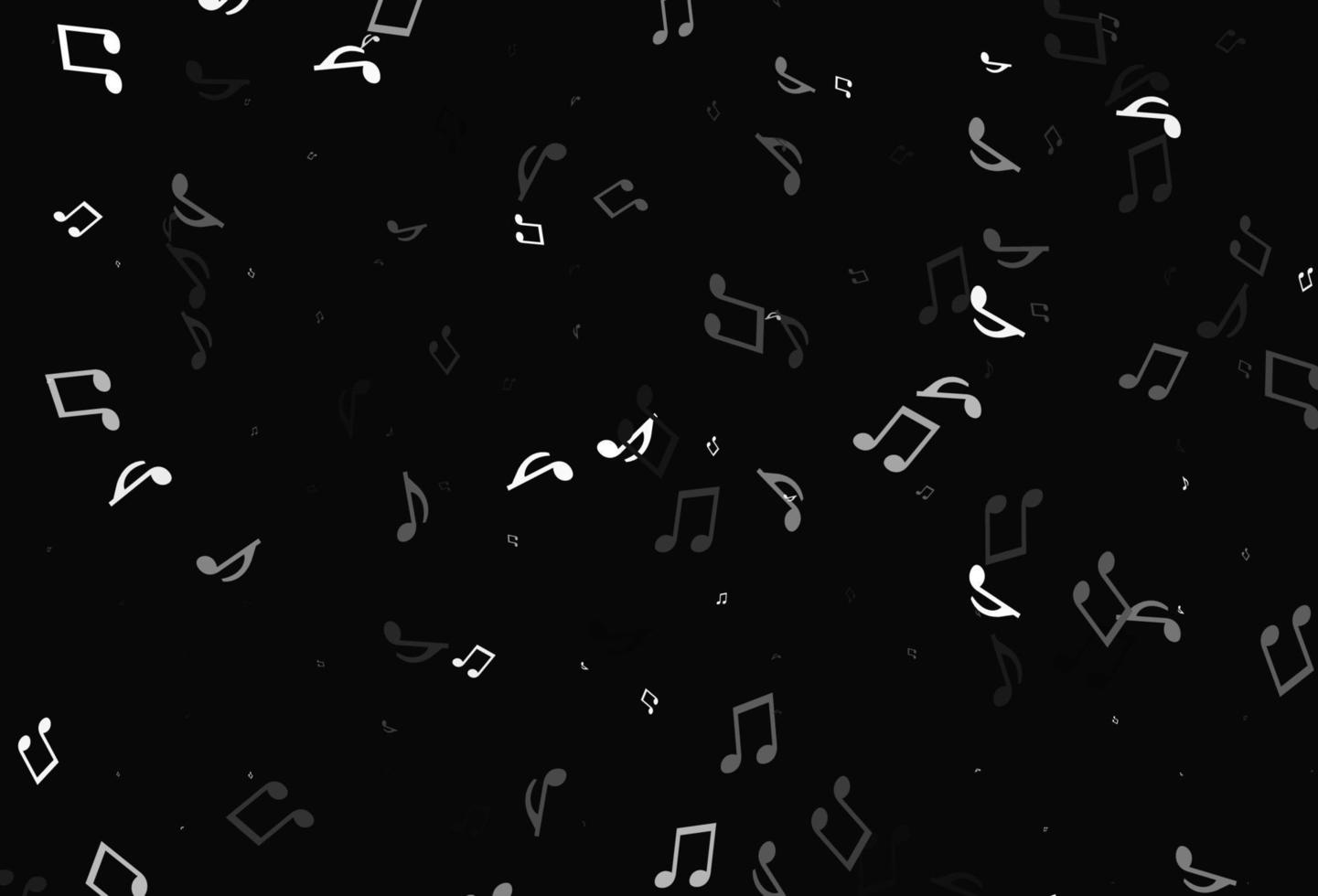 Light colorful vector background with music symbols.