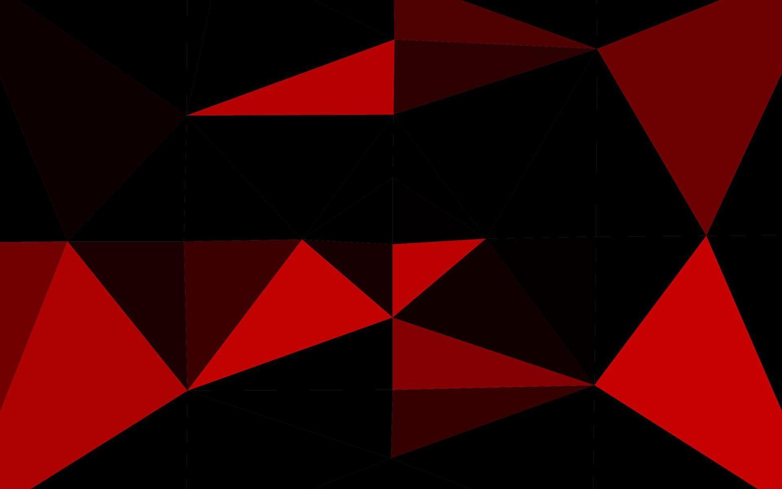 plantilla de mosaico de triángulo vector rojo claro.