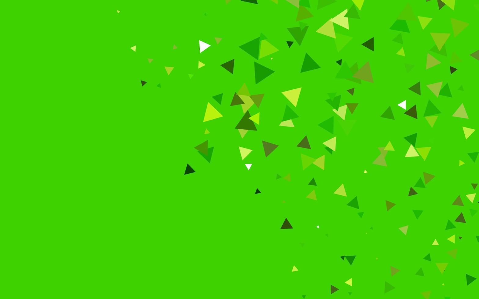 Light Green vector template with crystals, triangles.