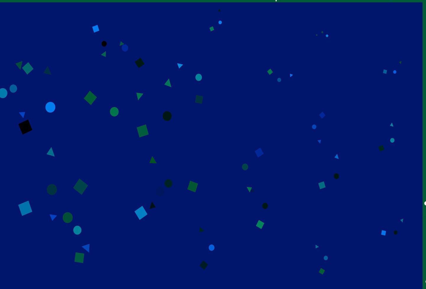 Light Blue, Green vector template with crystals, circles, squares.
