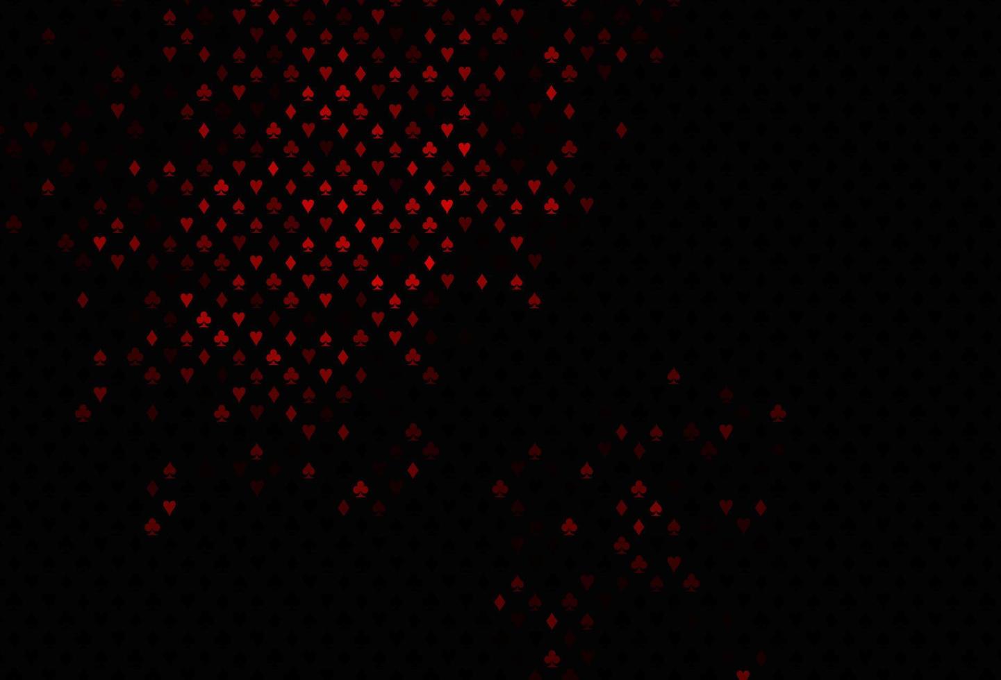 Dark red vector pattern with symbol of cards.