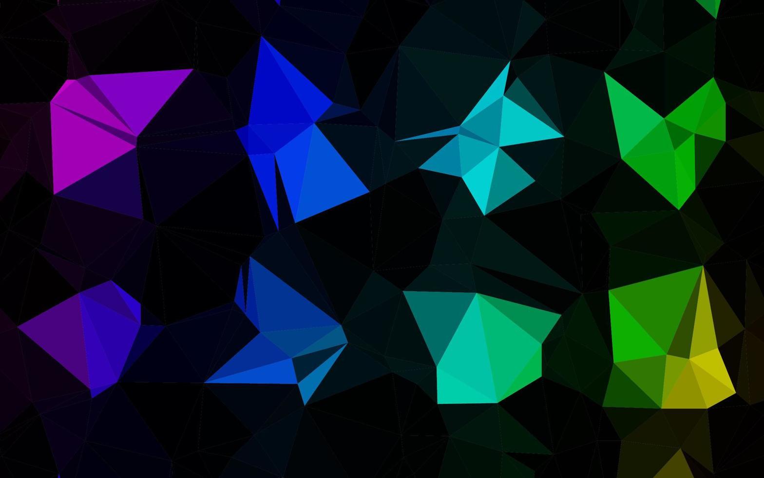 Dark Multicolor, Rainbow vector low poly texture.