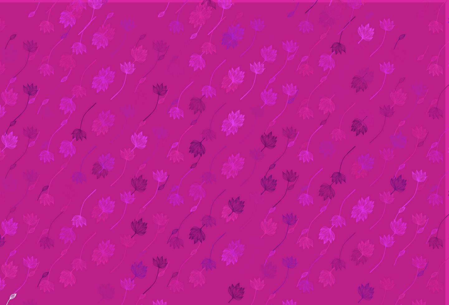 Light Purple vector doodle backdrop.