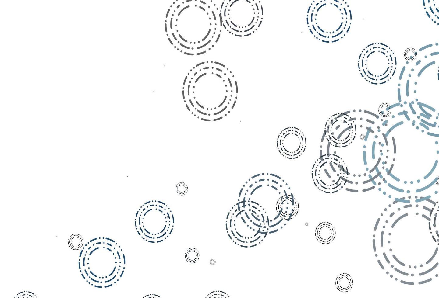 Light BLUE vector background with bubbles.