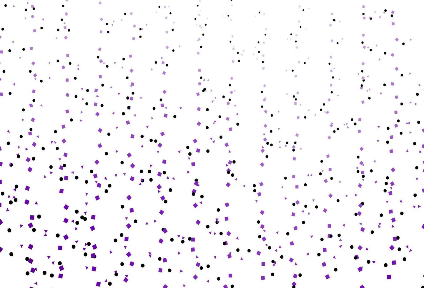 Light Purple vector background with triangles, circles, cubes.