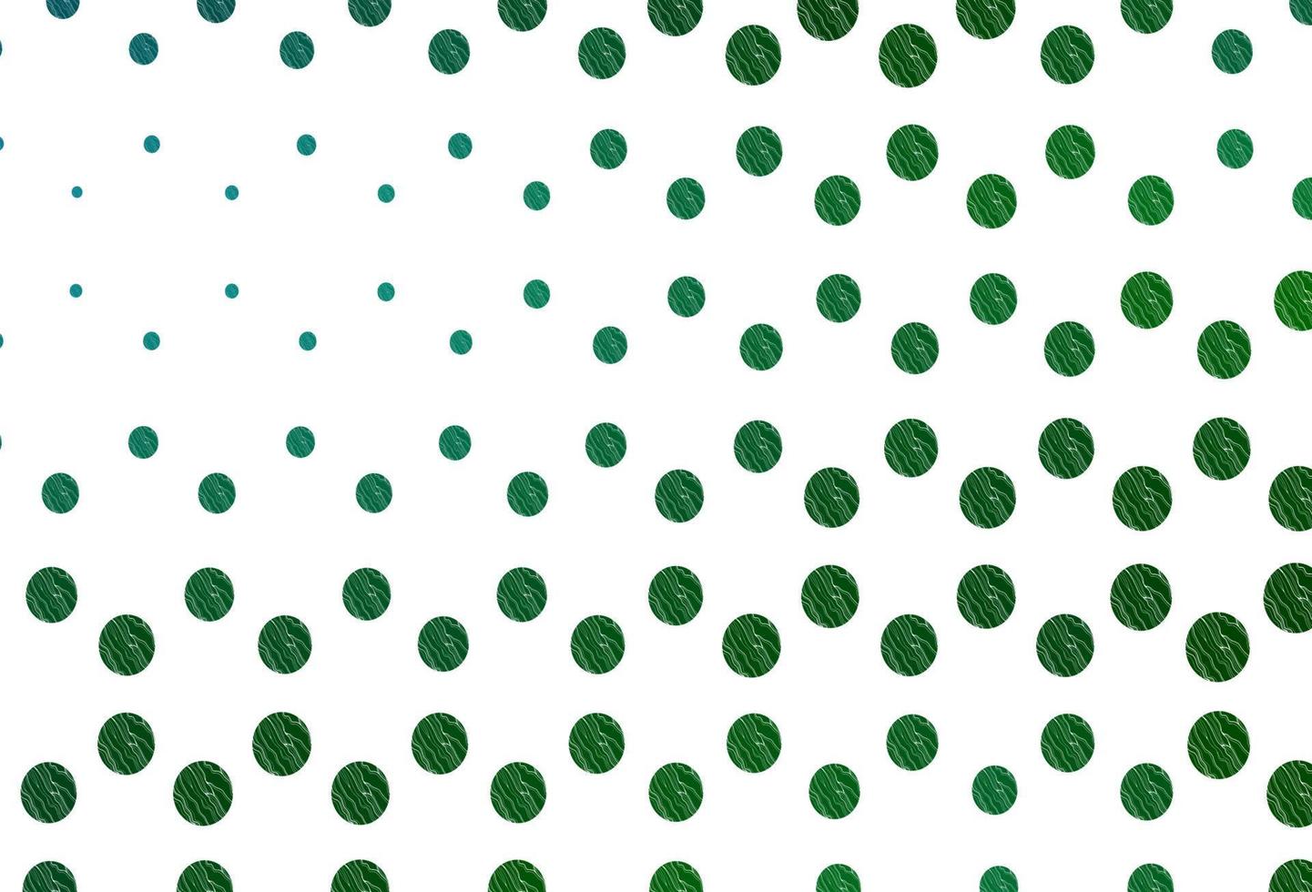 Light blue, green vector pattern with spheres.