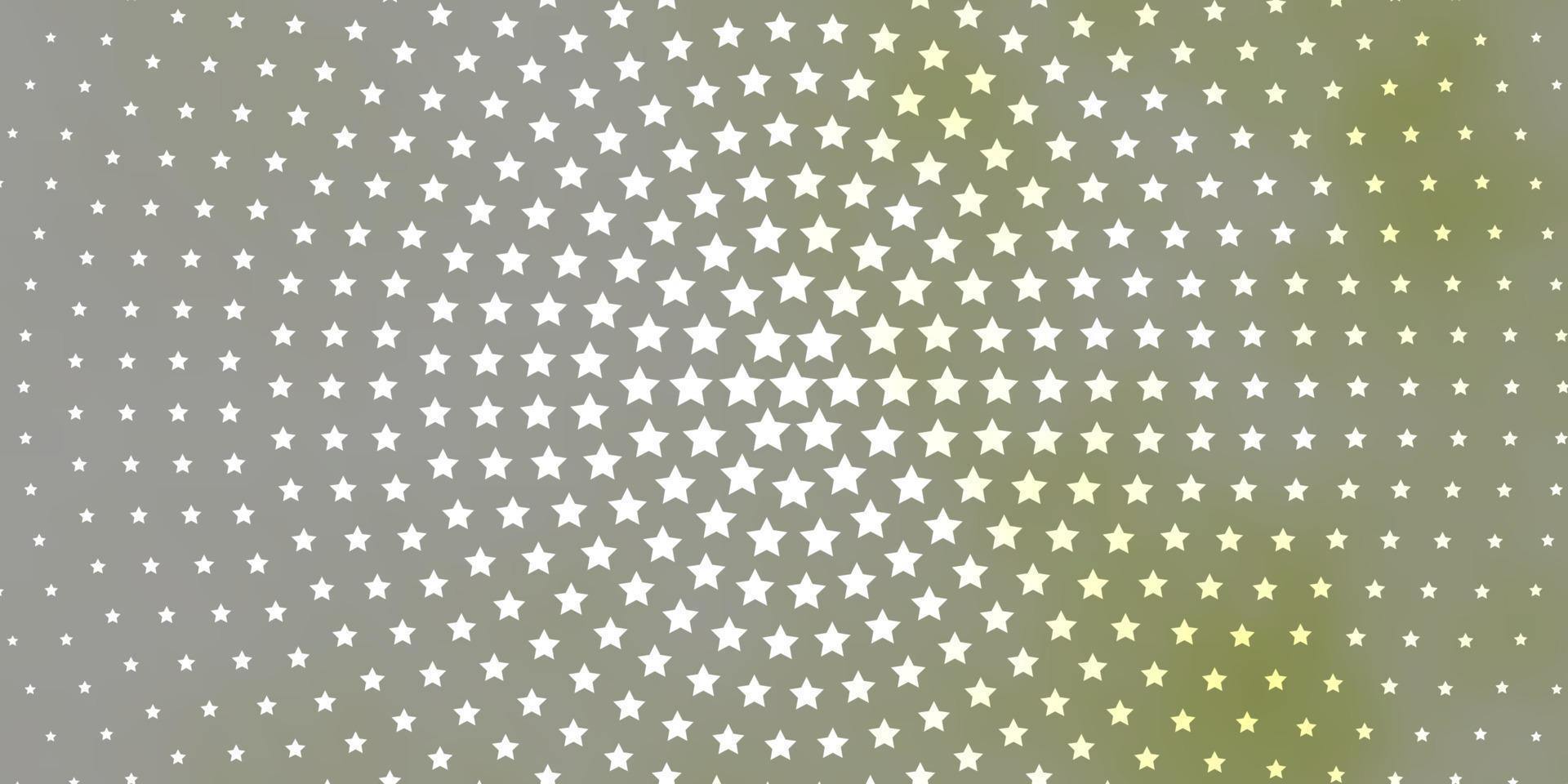 Light Green vector pattern with abstract stars.