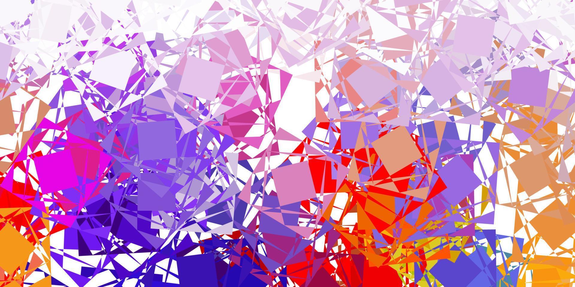 Light blue, red vector texture with random triangles.