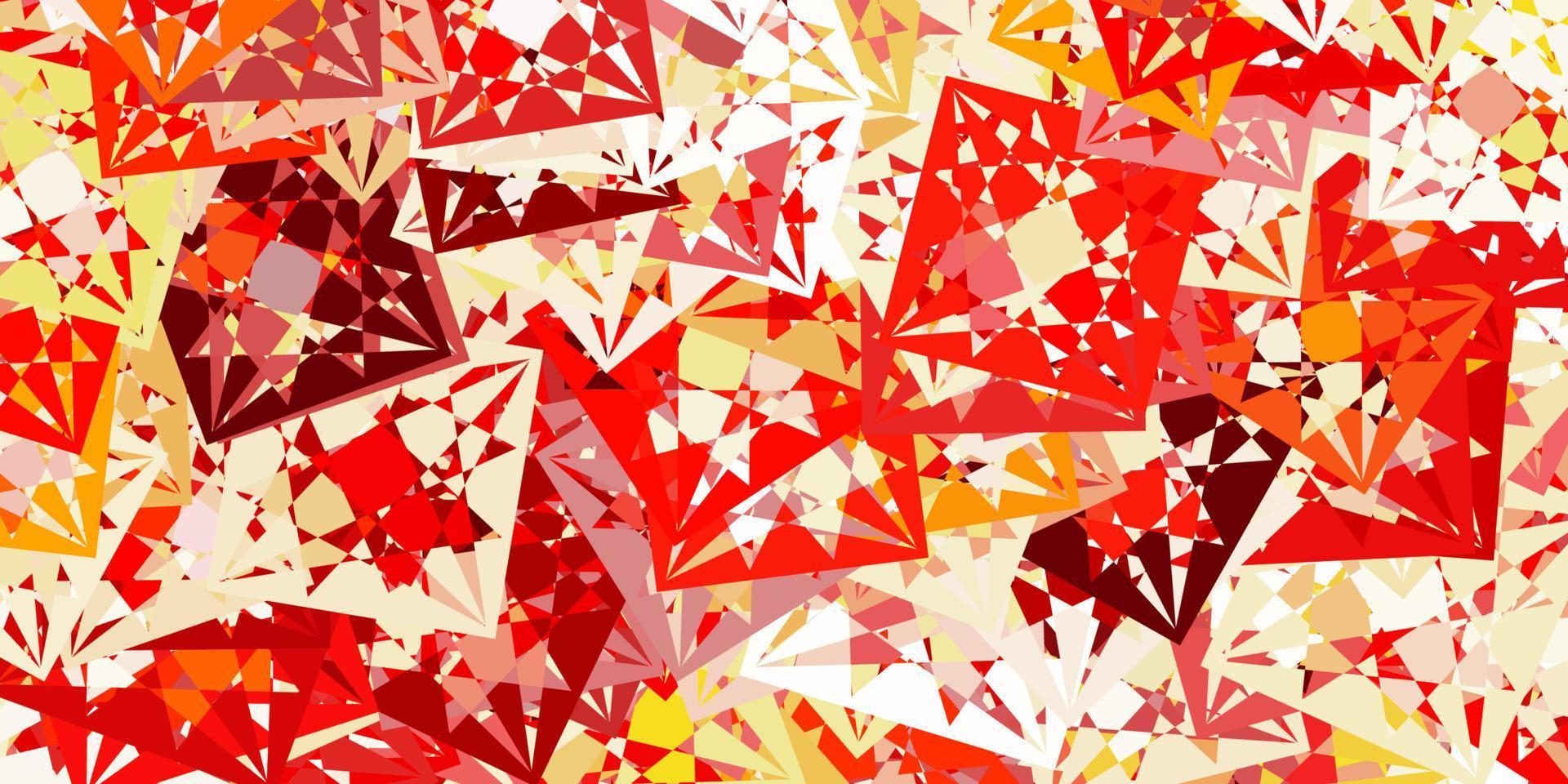 Light Red, Yellow vector layout with triangle forms.