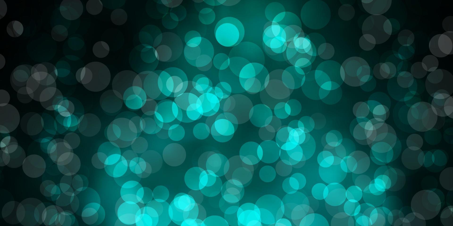 Dark Green vector background with spots.