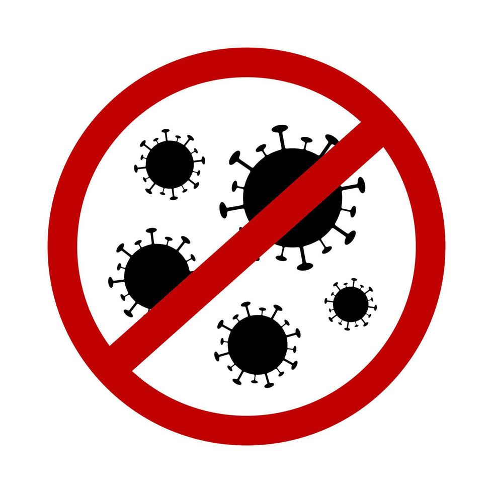 detener el coronavirus. COVID-19. 2019-nCoV. peligro y enfermedad de riesgo para la salud pública vector