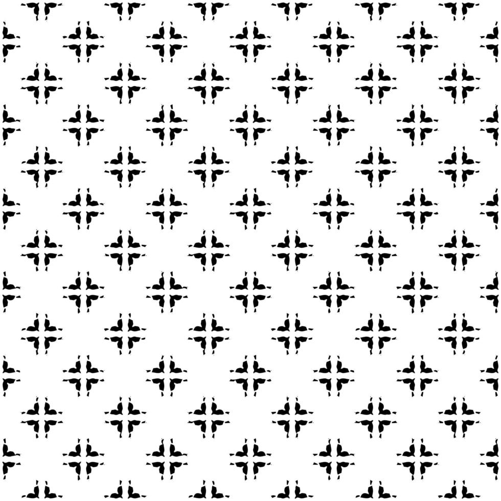 Black and white pattern texture. Bw ornamental graphic design. Mosaic ornaments. Pattern template. Vector illustration.