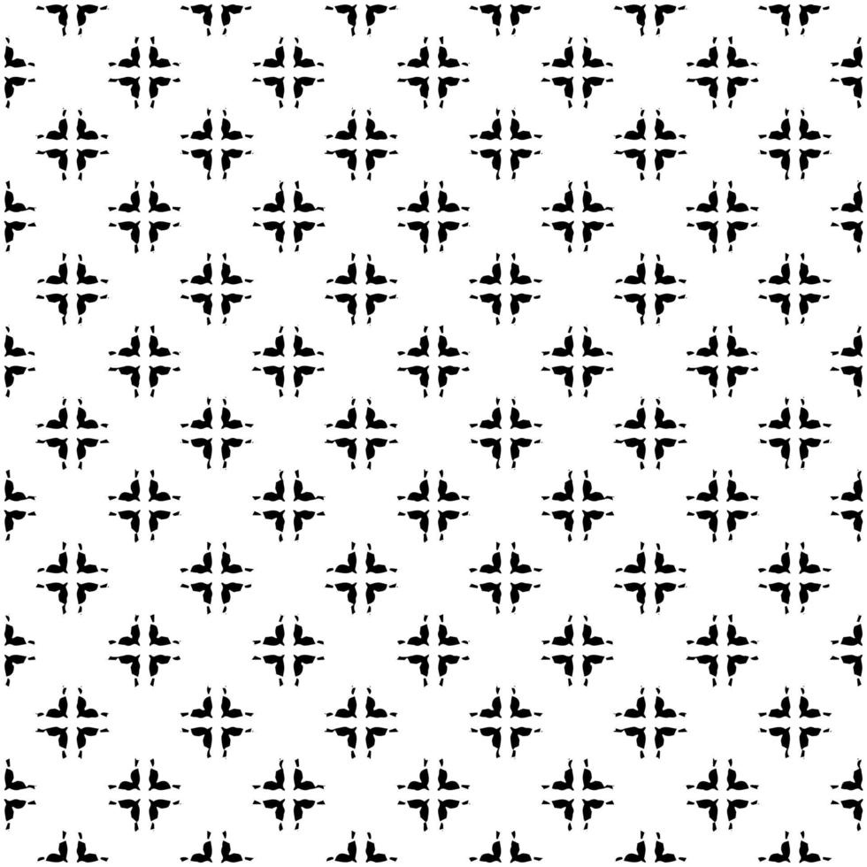 Black and white pattern texture. Bw ornamental graphic design. Mosaic ornaments. Pattern template. Vector illustration.