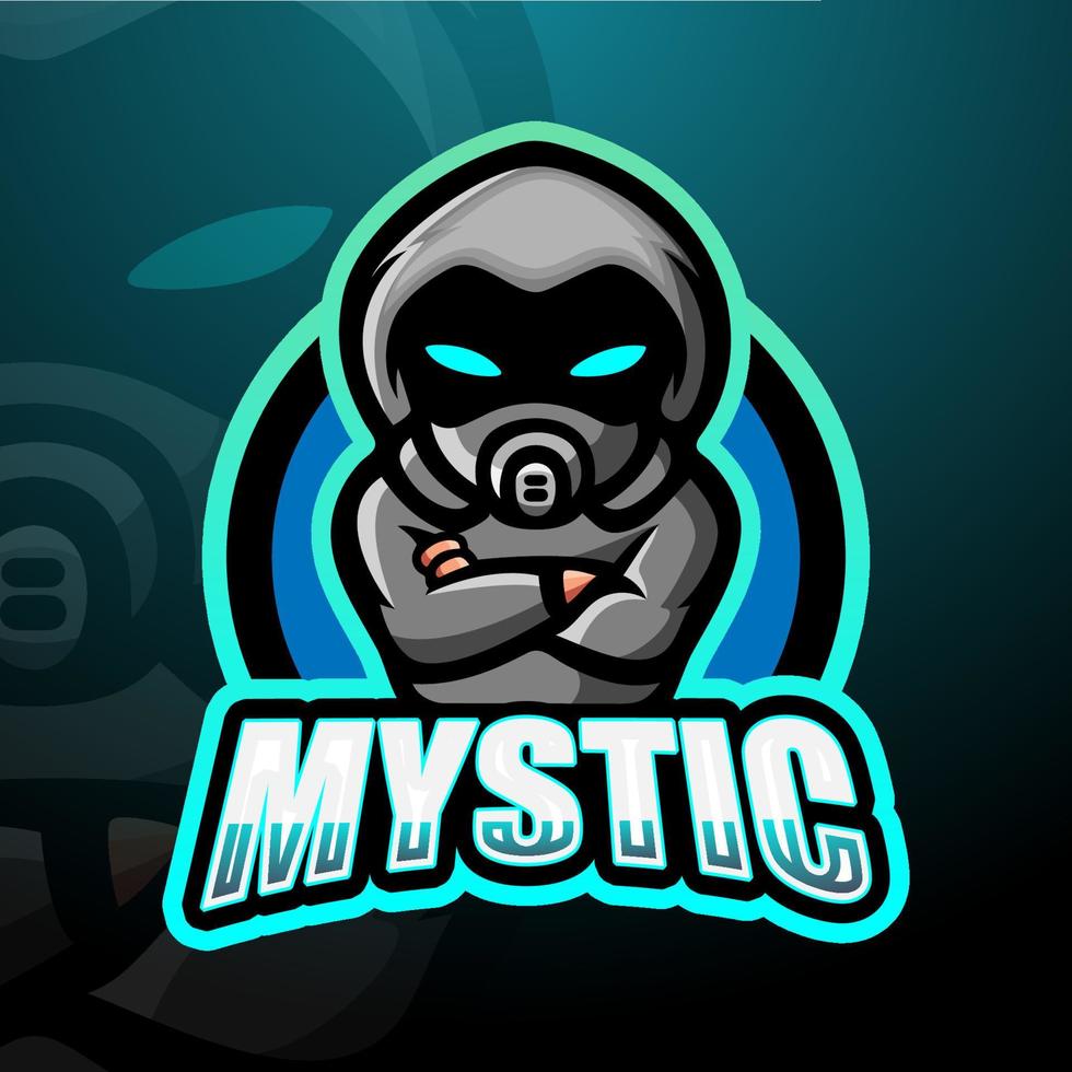 Mystic mascot logo design vector