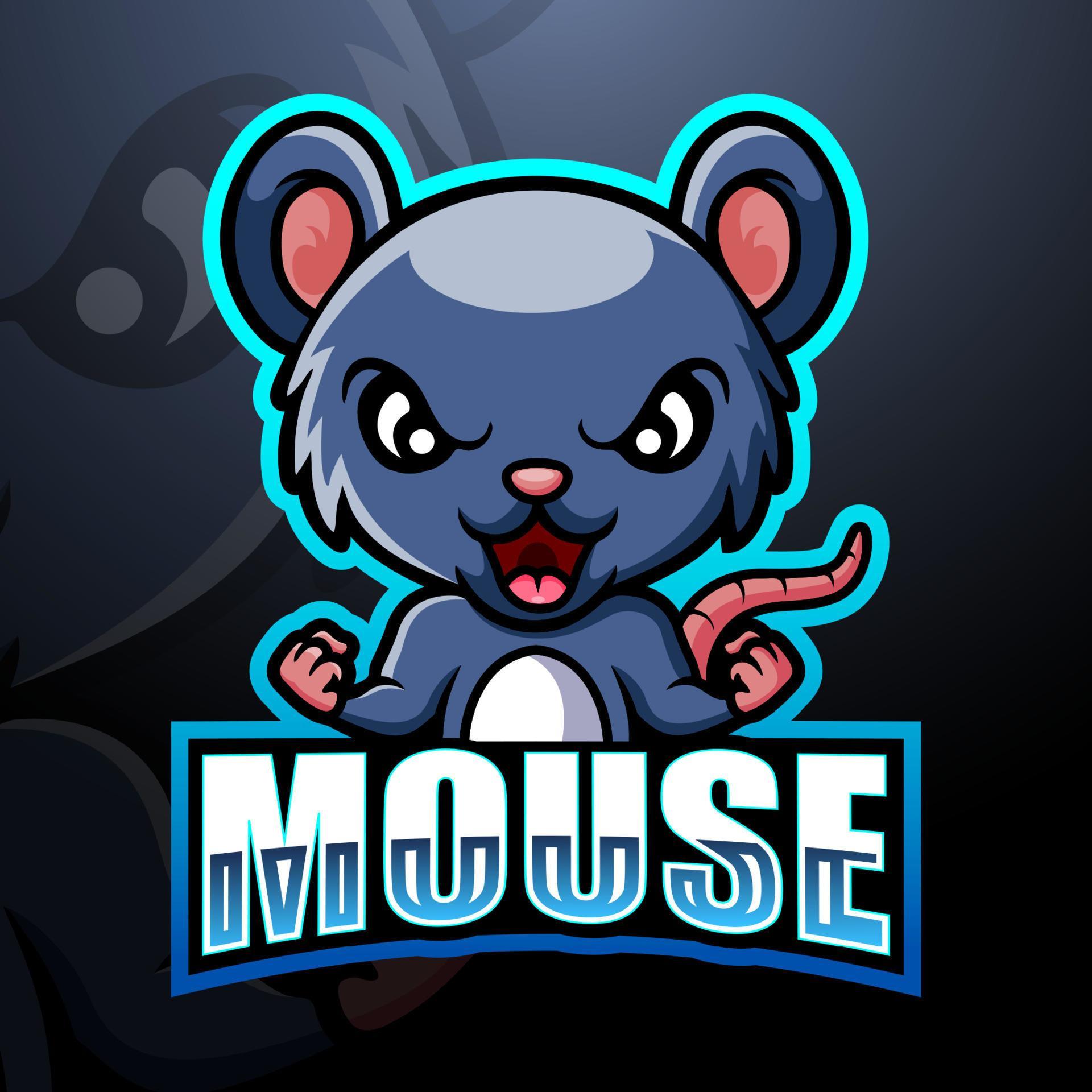 Mouse mascot esport logo design 5574205 Vector Art at Vecteezy