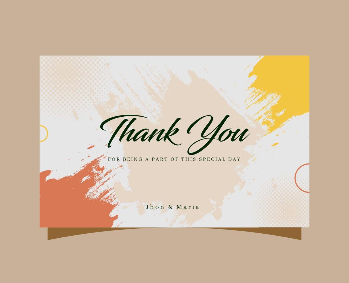 We are getting married thank you card vector