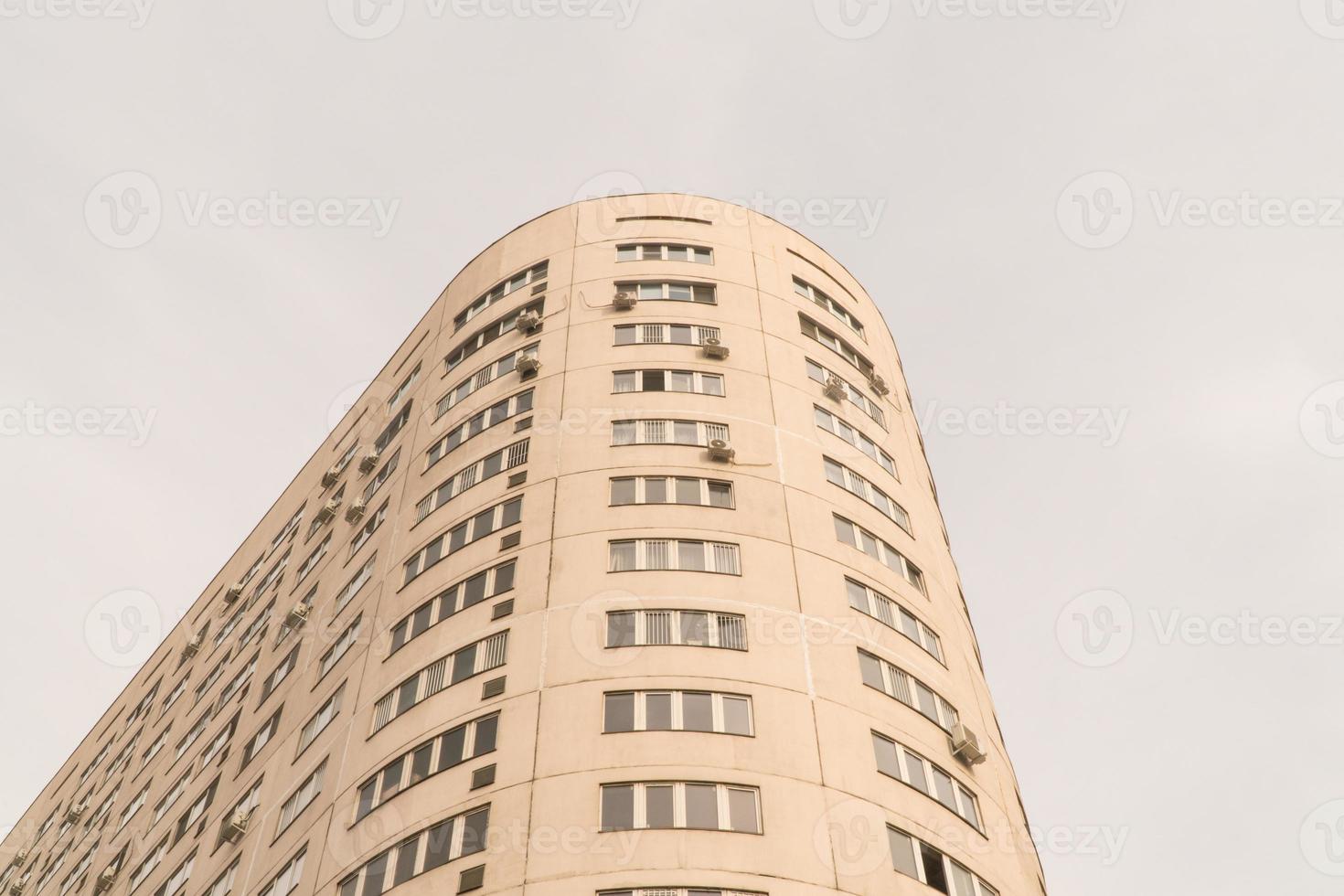 Multi storey residential complex against the sky. Urban architecture photo