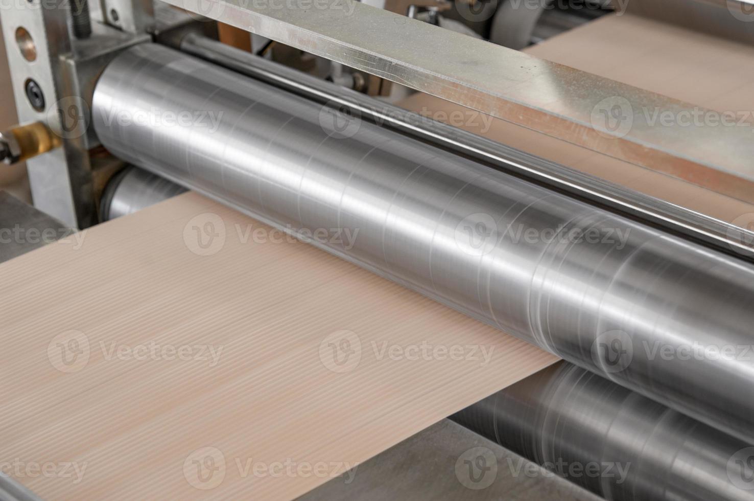 machines and equipment for processing cardboard and paper for car filters photo