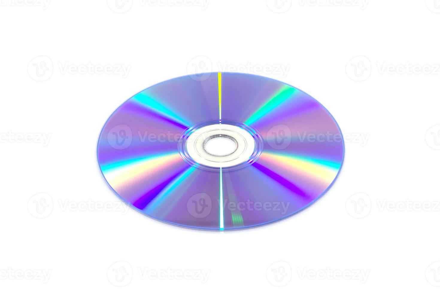 DVD disk isolate on white background photo