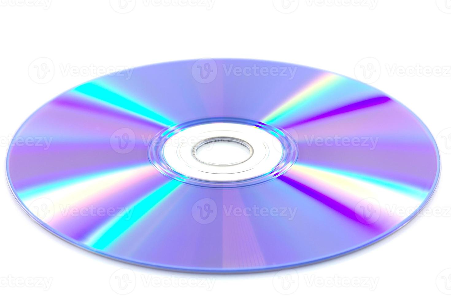 DVD disk isolate on white background photo