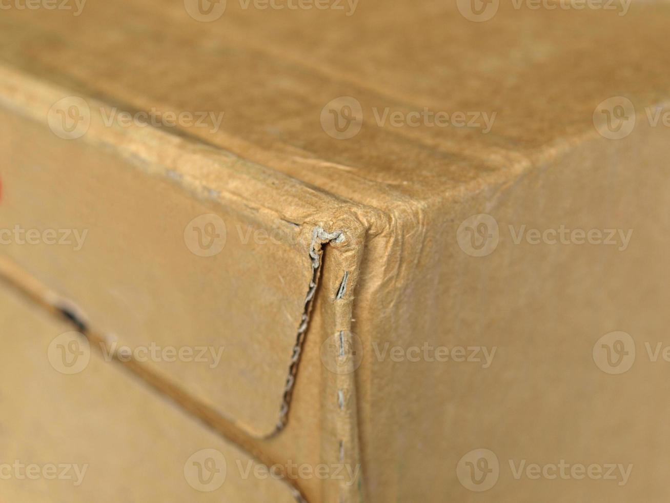 grunge brown corrugated cardboard texture background photo