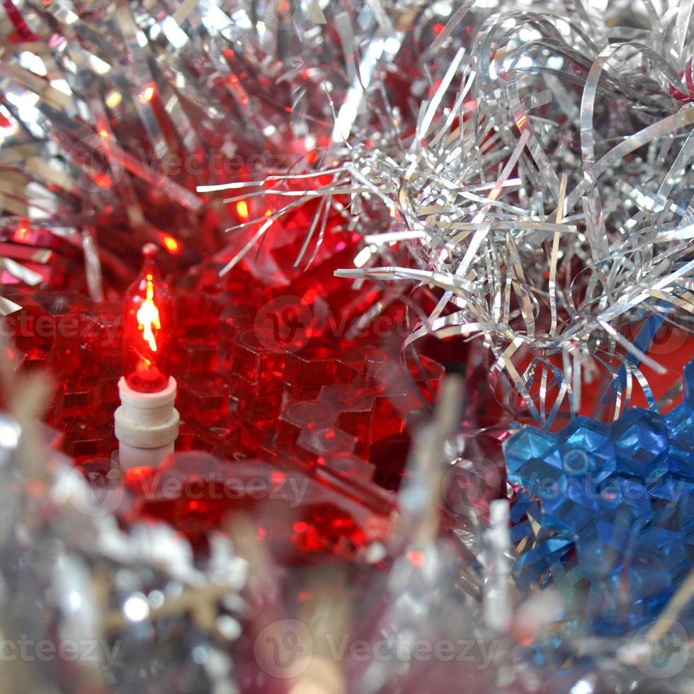 Tinsel and lights 5577973 Stock Photo at Vecteezy